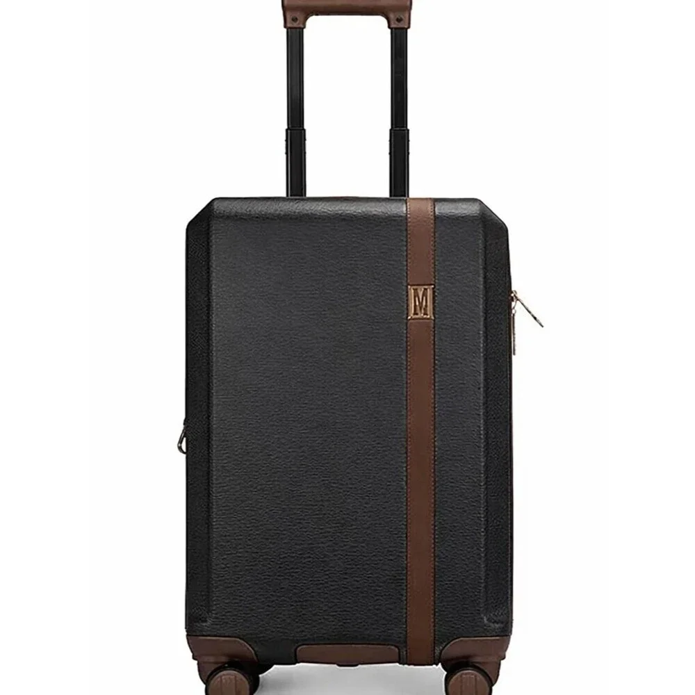 Elle Luxe Journey 1 Piece Expandable Retro Spinner Rolling check in Luggage